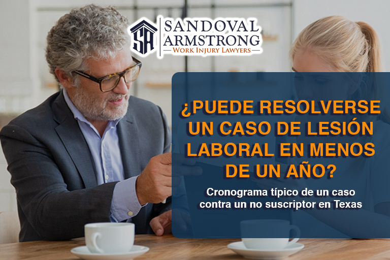 ¿Puede resolverse un caso de lesión laboral en North Texas en menos de un año?