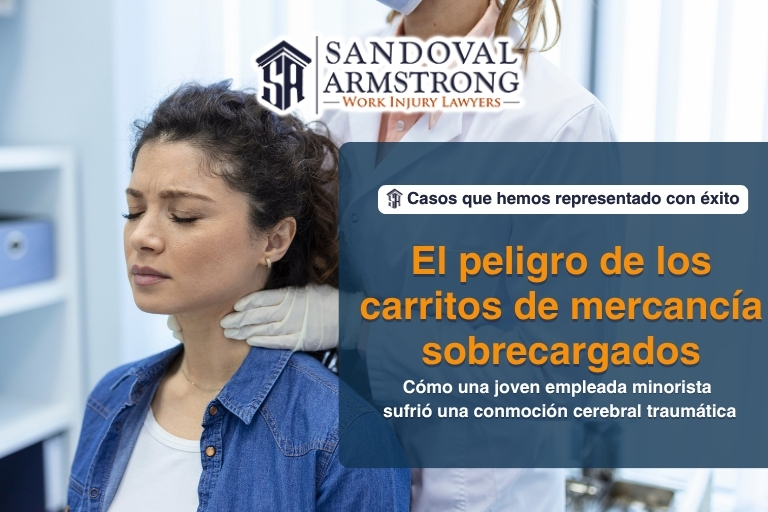 El peligro de los carritos de mercancía sobrecargados: Cómo una joven empleada minorista sufrió una conmoción cerebral traumática