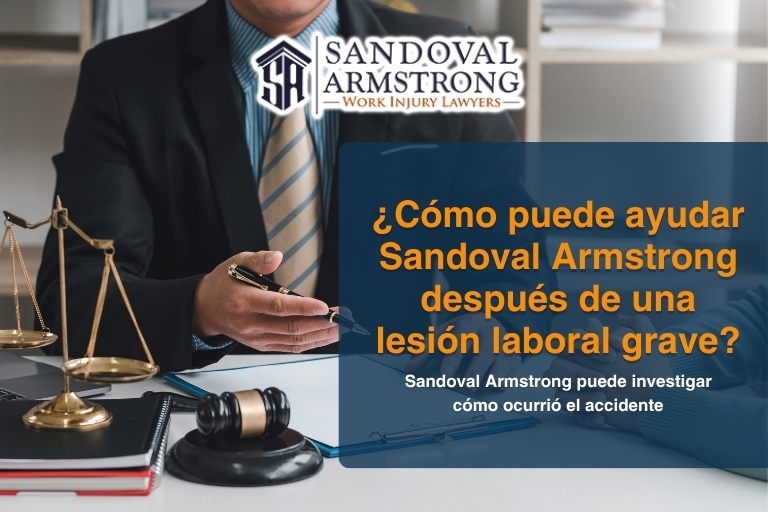 ¿Cómo puede ayudar Sandoval Armstrong después de una lesión laboral grave en Dallas?