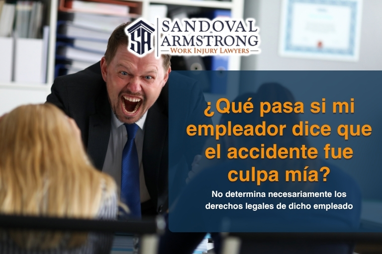 ¿Qué pasa si mi empleador en Dallas dice que el accidente fue culpa mía?