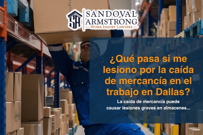 ¿Qué pasa si me lesiono por la caída de mercancía en el trabajo en Dallas?