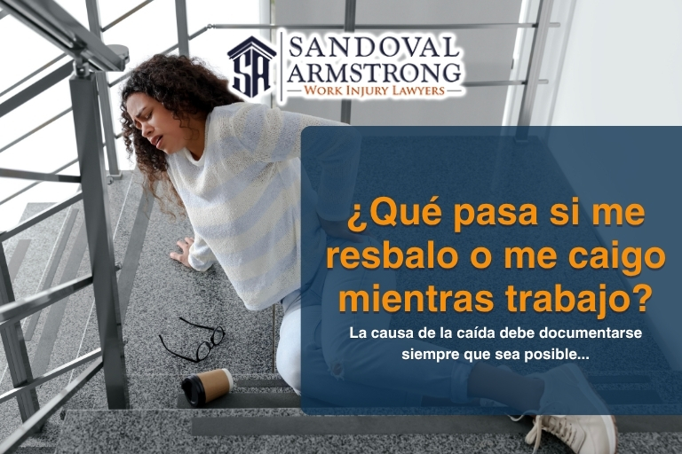 ¿Qué pasa si me resbalo o me caigo mientras trabajo en Dallas?