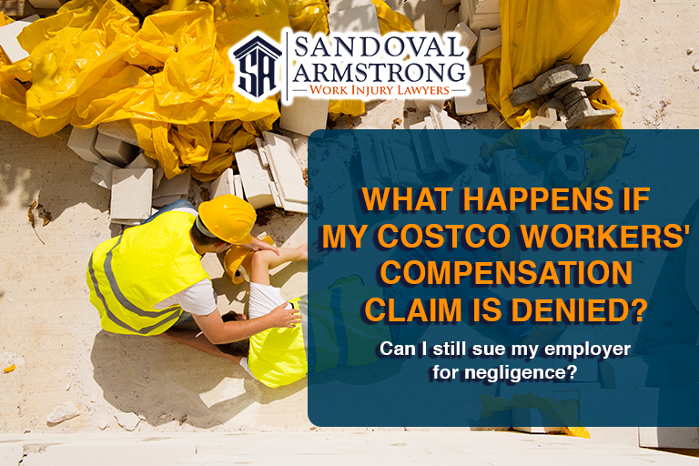 What if my Costco worker’s compensation claim is denied, Can I still sue my employer for negligence?