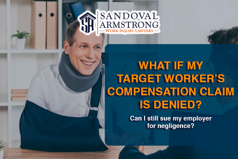 What if my Target worker’s compensation claim is denied, Can I still sue my employer for negligence?