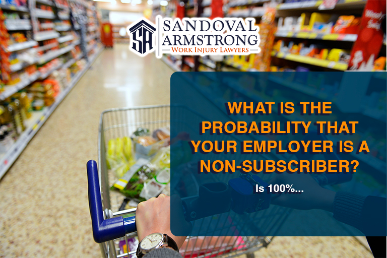 What is the likelihood that my employer, Walmart, is a Texas Non-subscriber?