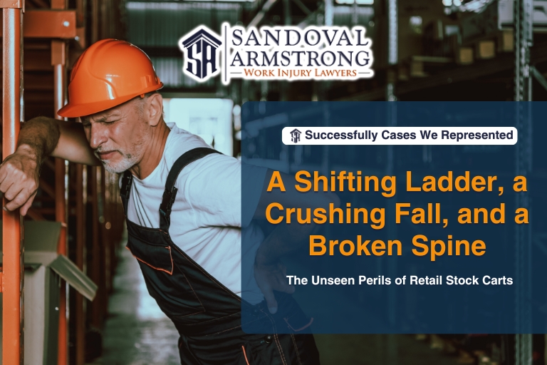 A Shifting Ladder, a Crushing Fall, and a Broken Spine: The Unseen Perils of Retail Stock Carts